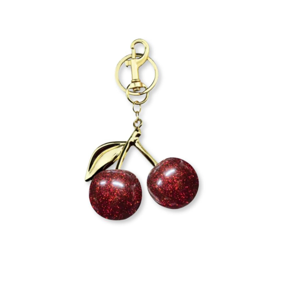 Gold cherry charm